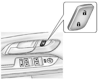 Chevrolet Equinox: Initial Drive Information. There are power door lock switches on the front door panels.