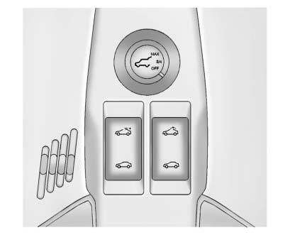 Chevrolet Equinox: Roof. • Press and hold the front or rear of the driver side switch to open or close