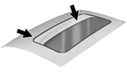 Chevrolet Equinox: Roof. Dirt and debris may collect on the sunroof seal or in the track. This could cause