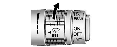 Chevrolet Equinox: Instruments andControls. OFF: Use to turn the wipers off.