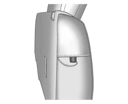 Chevrolet Equinox: Safety Belts. 1. Remove the guide from its storage pocket on the side of the seatback.