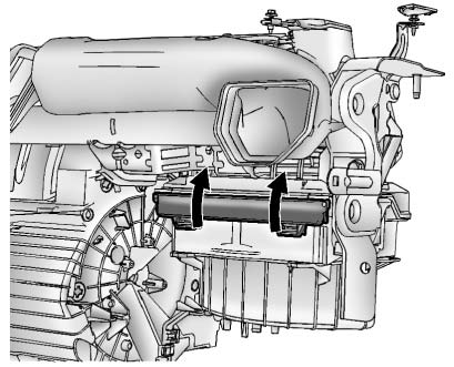 Chevrolet Equinox: Maintenance. 7. Remove the old air filter.