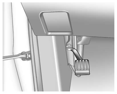 Chevrolet Equinox: Brakes. To set the parking brake, hold the regular brake pedal down, then push the parking