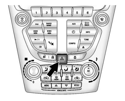 Chevrolet Equinox: Lighting. (Hazard Warning Flasher): Press this