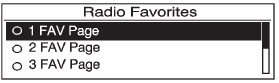 Chevrolet Equinox: InfotainmentSystem. To configure the number of available favorite pages: