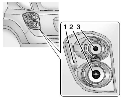 Chevrolet Equinox: Bulb Replacement. 1. Sidemarker