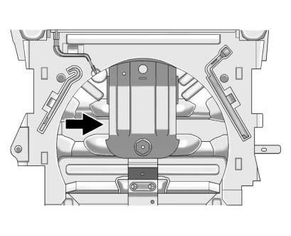 Chevrolet Equinox: Wheels and Tires. 1. Remove the cable package. The cable is stored in a plastic bag under the compact